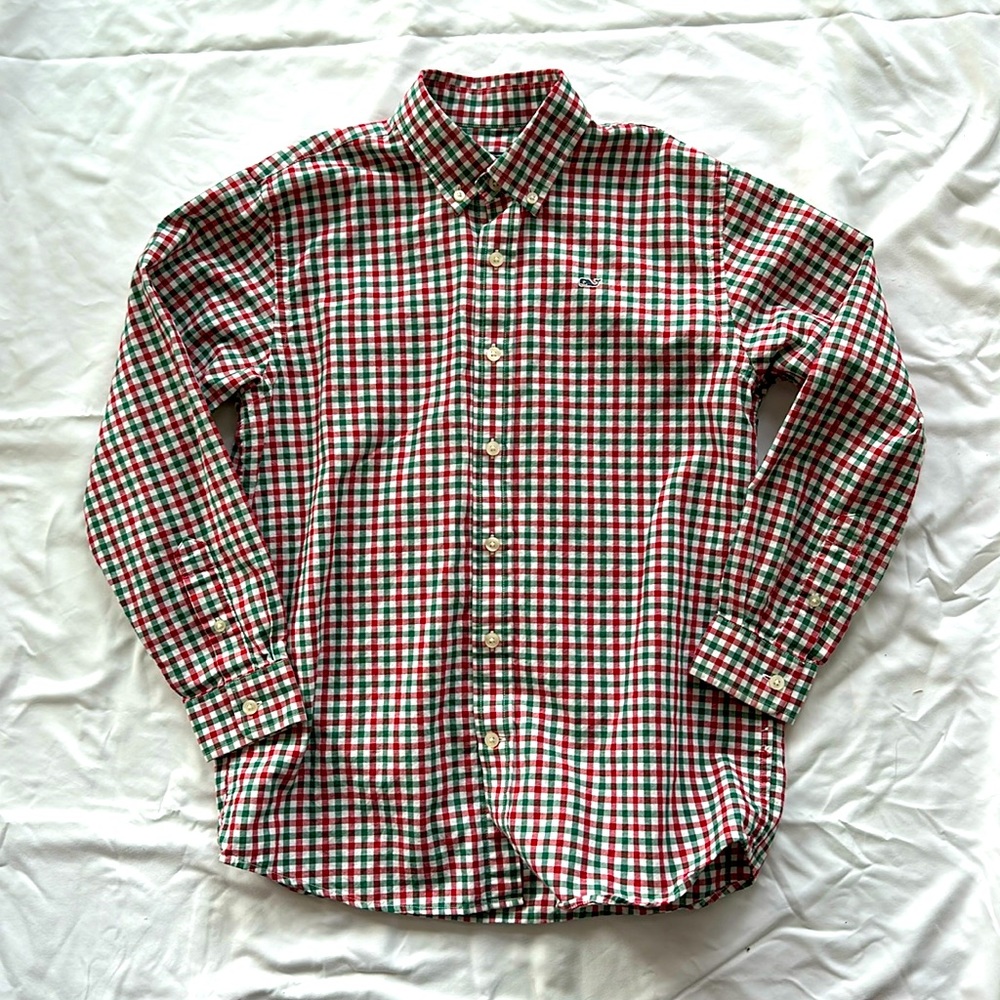 Vineyard Vines Boys Whale Shirt Size Medium (12-14)